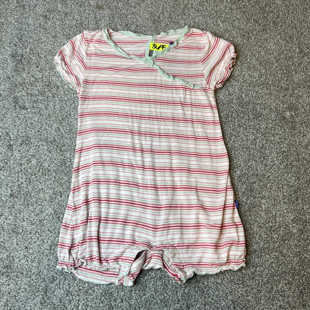 KicKee Pants Romper 18-24 Months Short Sleeve Bamboo Blend One Piece Toddler‎